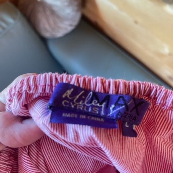 Juniors Size Large Halter Top Romper with Red & White Stripes - Picture 4 of 4